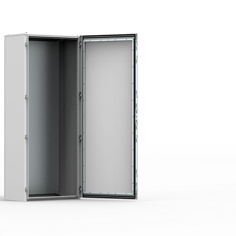 nVent HOFFMAN MKS Series Mild Steel Single-Door-Door Floor Standing Enclosure, Opaque Door, IP55, 1600 x 1000 x 400mm