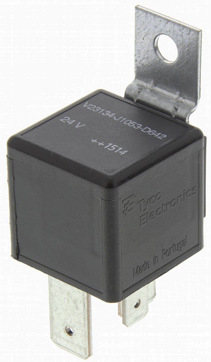 TE Connectivity Panel Mount Automotive Relay, 24V dc Coil Voltage, 25A Switching Current, SPST