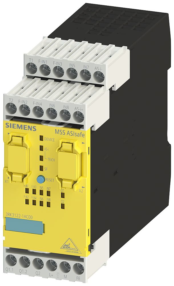 Siemens SIRIUS 3RK3 Series Safety Controller, 4 Safety Inputs, 10 Safety Outputs, 300 V