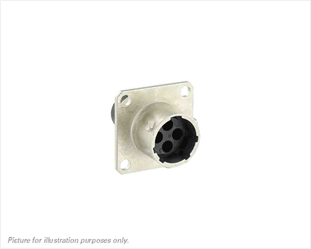 Souriau Sunbank by Eaton Circular Connector, 4 Contacts, Flange, Standard Connector, Plug, Male, IP68, IP69K, UT0 Series