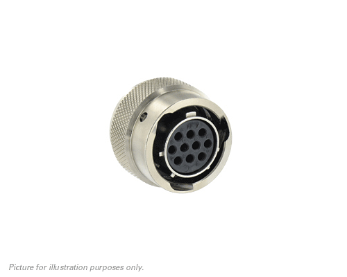 Souriau Sunbank by Eaton Circular Connector, 10 Contacts, Cable, Standard Connector, Socket, Female, IP68, IP69K, UT0W