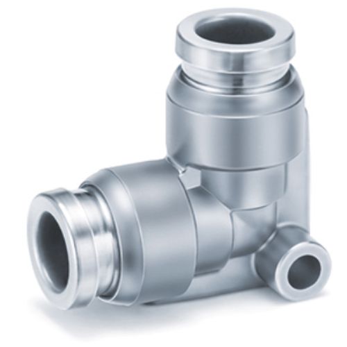 SMC KQB2 Series Elbow Fitting, Push In 6 mm to Push In 6 mm, Tube-to-Tube Connection Style, SERIE KQB2