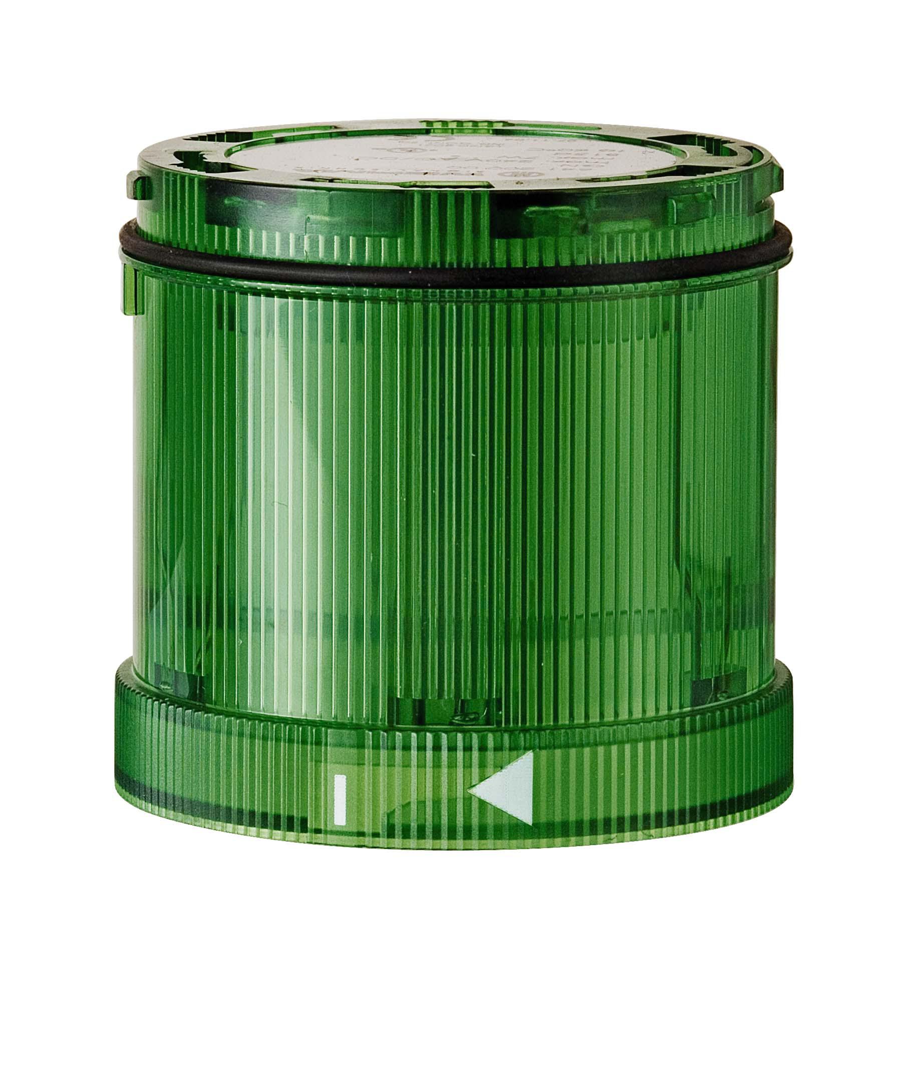 Werma KS71 Series Green Flashing Effect Flashing Light Element, 115 V, Xenon Bulb, AC
