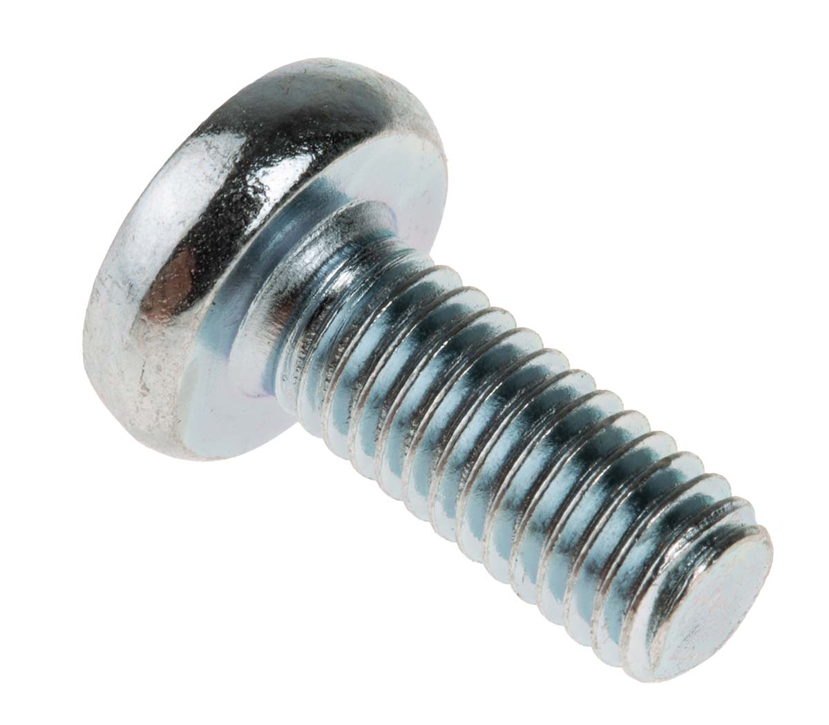 RS PRO Pozidriv M5 Pan Steel Machine Screws DIN 7985Z x 12.0mm