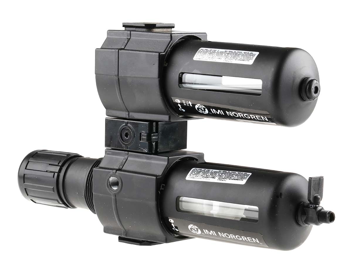 Norgren G 1/2 FRL, Manual Drain, 40μm Filtration Size - Without Pressure Gauge