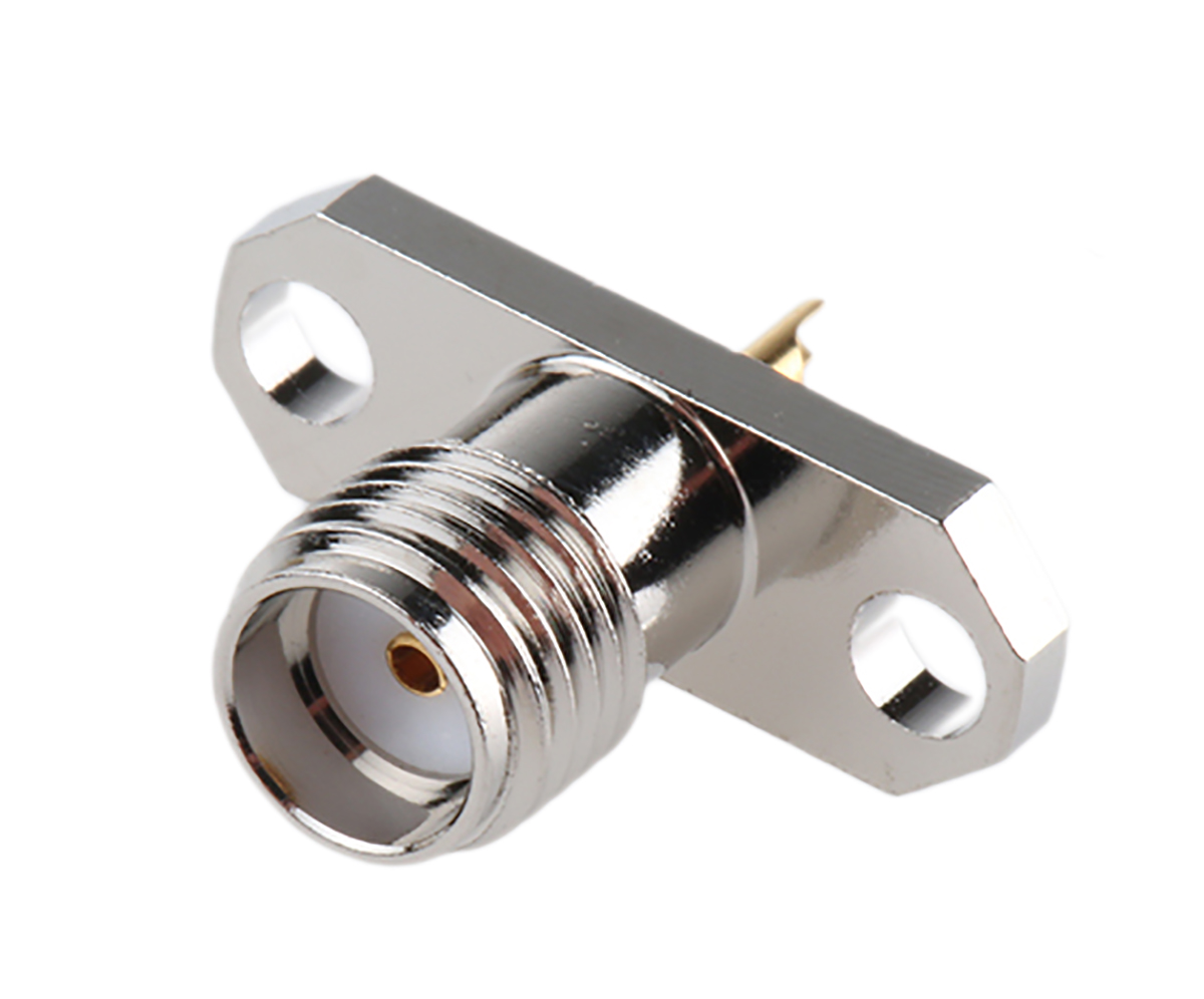 Telegartner, Jack Flange Mount SMA Connector, 50Ω, Solder Termination, Straight Body