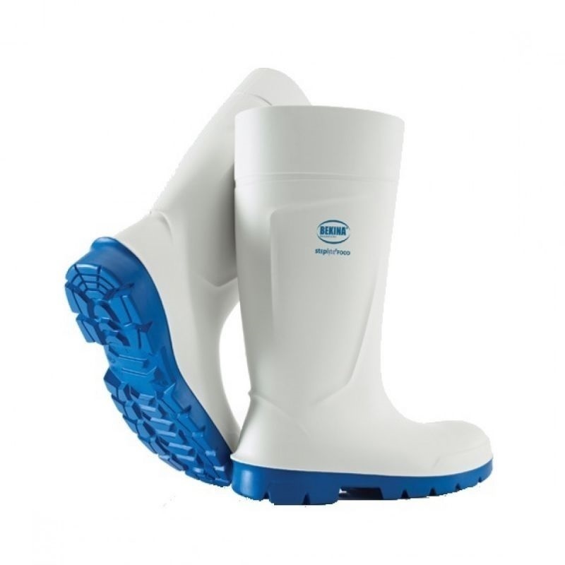 Bekina White Steel Toe Capped Unisex Safety Wellingtons, UK 11, EU 46