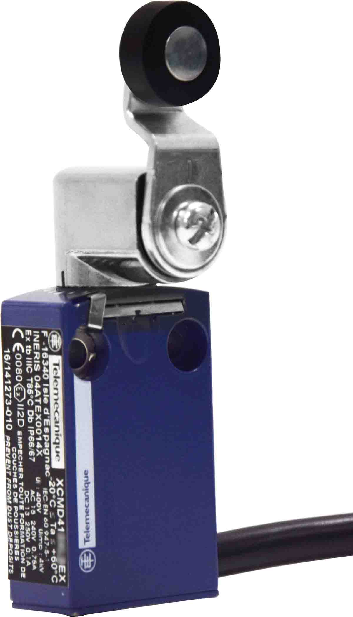 Telemecanique Sensors XCMD Series Roller Lever Limit Switch, 2NO/2NC, IP66, IP67, Zinc Alloy Housing, 6A Max