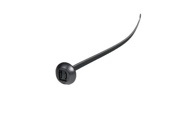 HellermannTyton Cable Tie, 375mm x 7.6 mm, Black Polyamide 6.6 (PA66), Pk-50