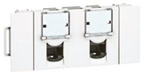 Legrand Mosaic Series Female RJ45 Connector, Cat6, FTP Shield Straight
