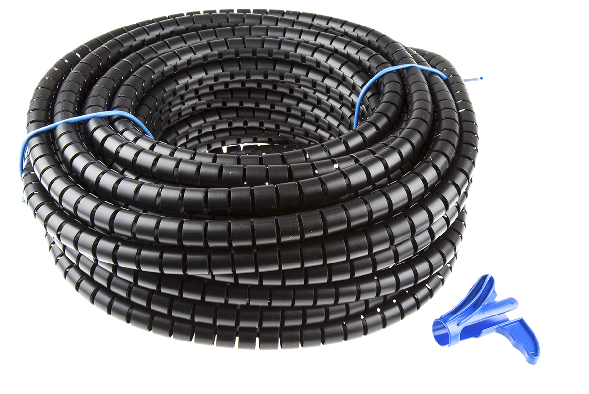 HellermannTyton Spiral Wrap, I.D 20mm, 21mm Polypropylene Helawrap Series