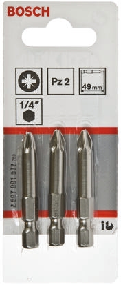 Bosch Pozidriv Screwdriver Bit, PZ2 Tip