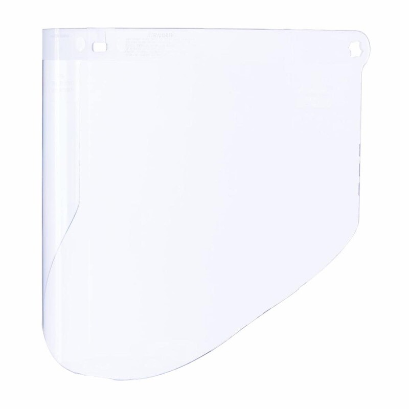 3M Clear PC Visor with Face Guard , Resistant To Flying Particles, Liquids