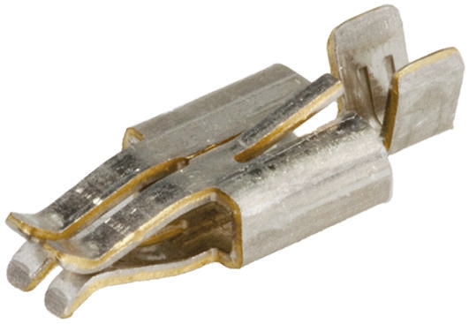 TE Connectivity Hermaphroditic Series Female Crimp Terminal, 22AWG Min, 18AWG Max