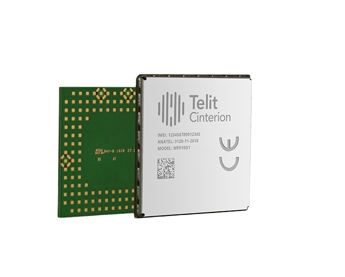 Telit ME910G1 IF 3.8V dc WiFi Module, LTE I2C, SPI, UART, USB 2.0 HS