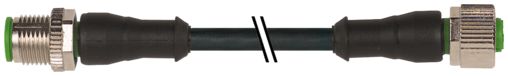 Murrelektronik Limited Male 4 way M12 to Female 4 way M12 Connector Cable, 5 m