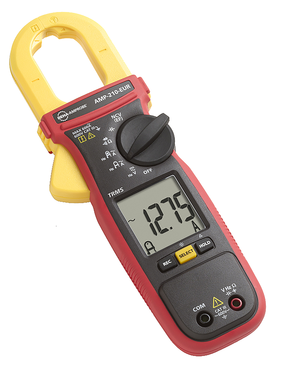 Beha-Amprobe AMP 210 Clamp Meter, Max Current 600A ac CAT III 600V With UKAS Calibration