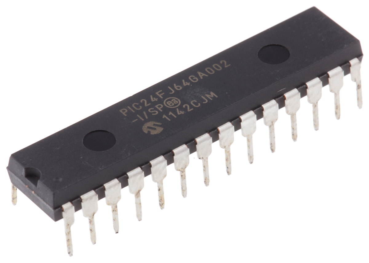 Microchip, 16 bit PIC, PIC24FJ Microcontroller, 32 MHz, 64kB FLASH, 28-Pin SPDIP