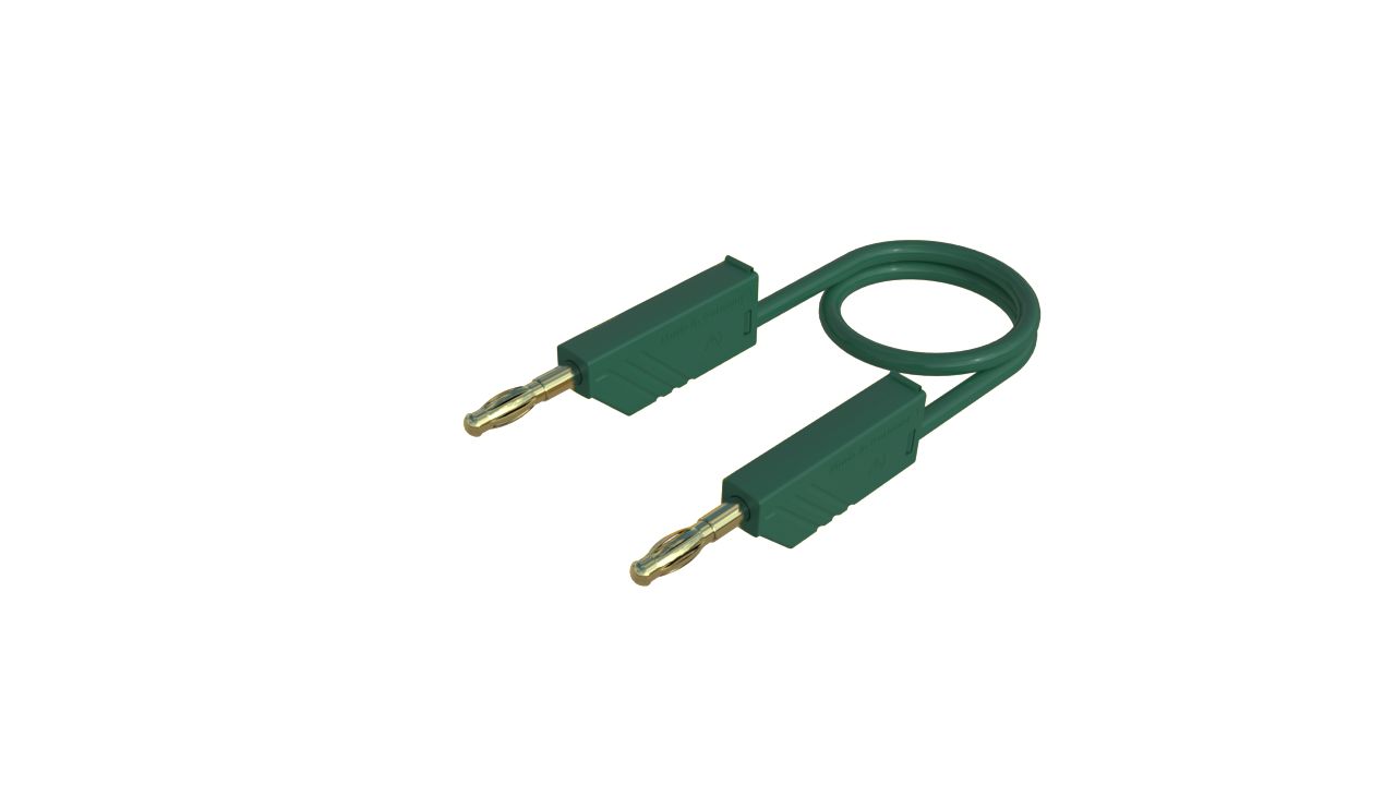 Hirschmann Test & Measurement Test Probes, 32A, 60V dc, Green, 50cm Lead Length