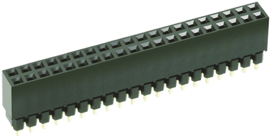 HARWIN Straight Through Hole Mount PCB Socket, 40-Contact, 2-Row, 2.54mm Pitch, Solder Termination
