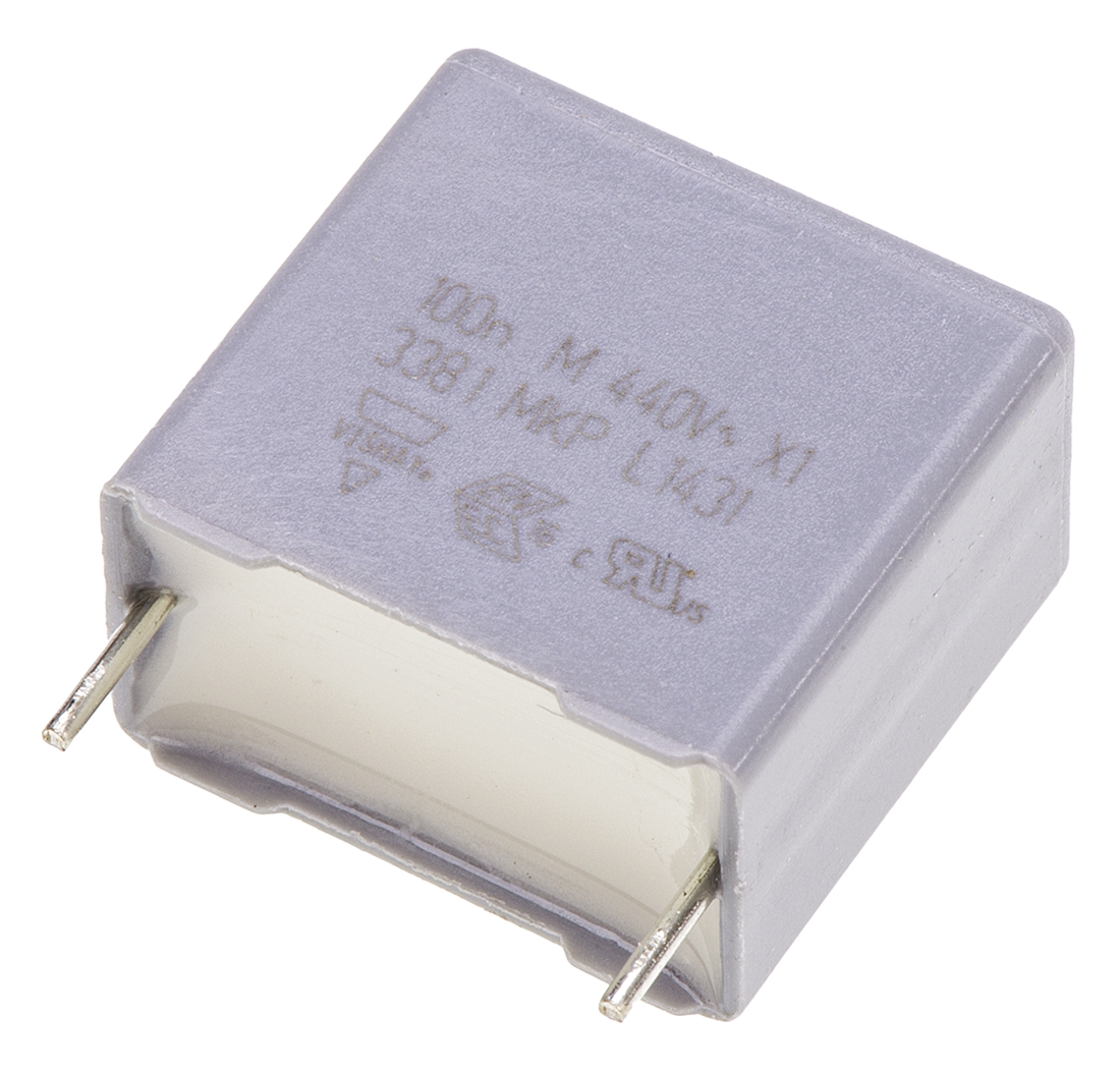 Vishay MKP 338 Polypropylene Film Capacitor, 440V ac, ±20%, 100nF, Through Hole