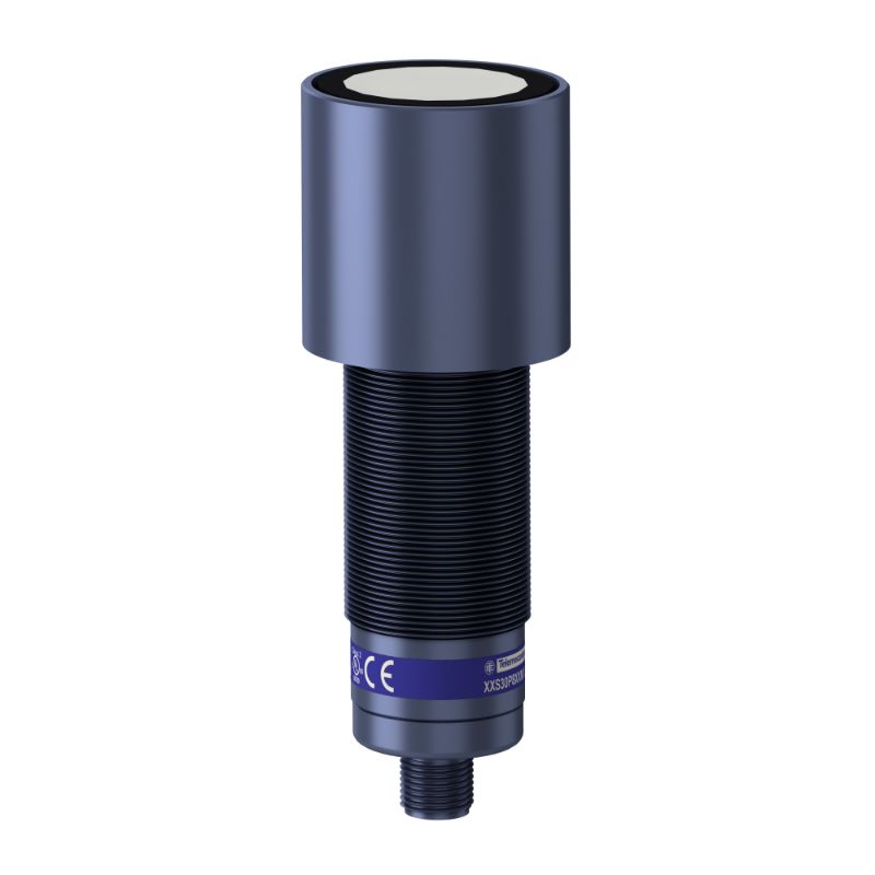 Telemecanique Sensors Ultrasonic Threaded Barrel Proximity Sensor, M30, 8 m Detection, PNP NO/NC, 12 → 24 V dc