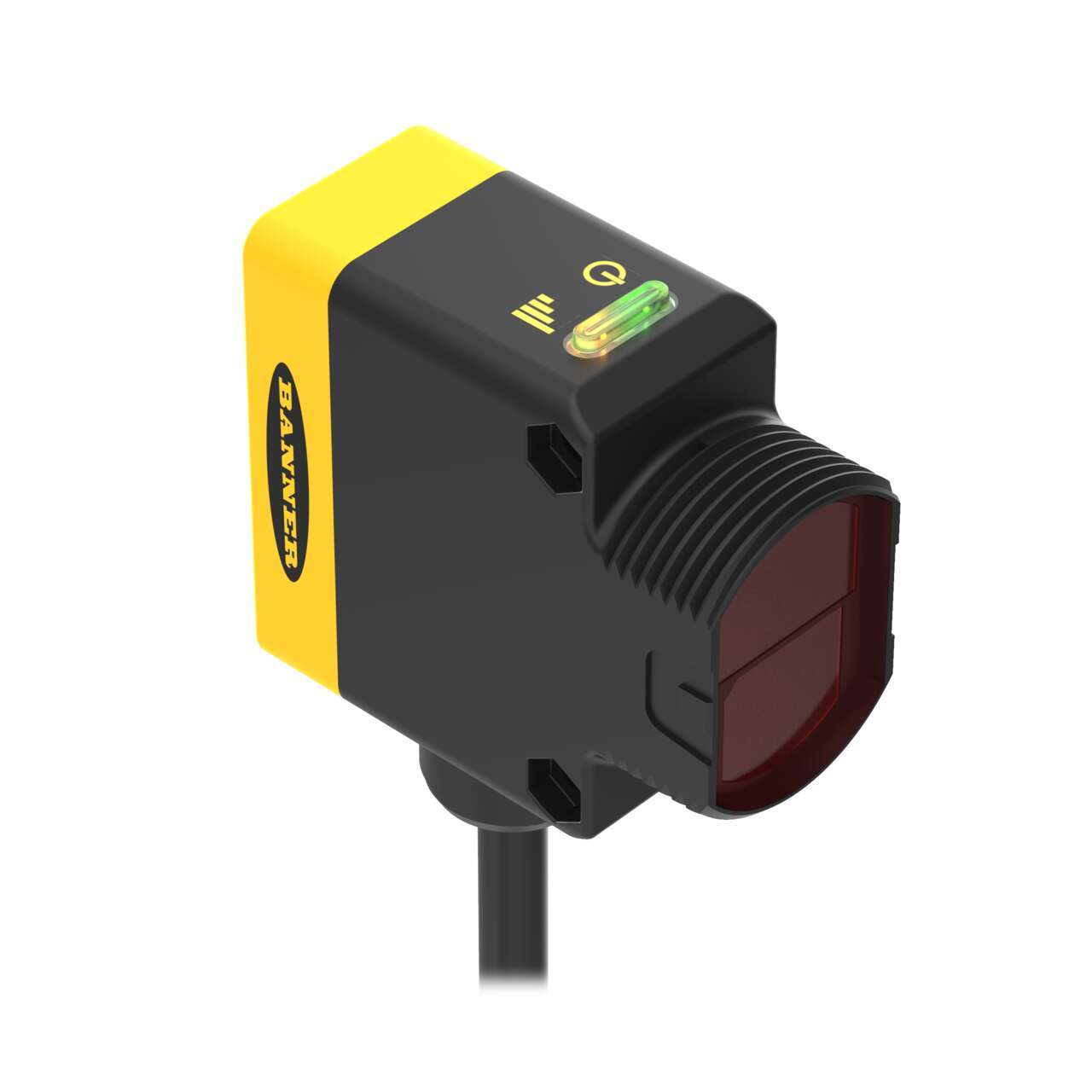 Banner Retroreflective Photoelectric Sensor, Rectangular Sensor, 8 m Detection Range