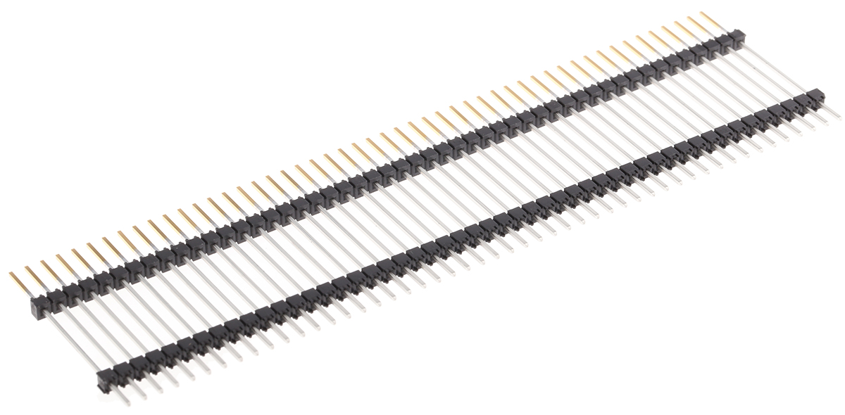 Samtec EW Series Straight Through Hole Pin Header, 50 Contact(s), 2.54 mm Pitch, 1 Row, Unshrouded