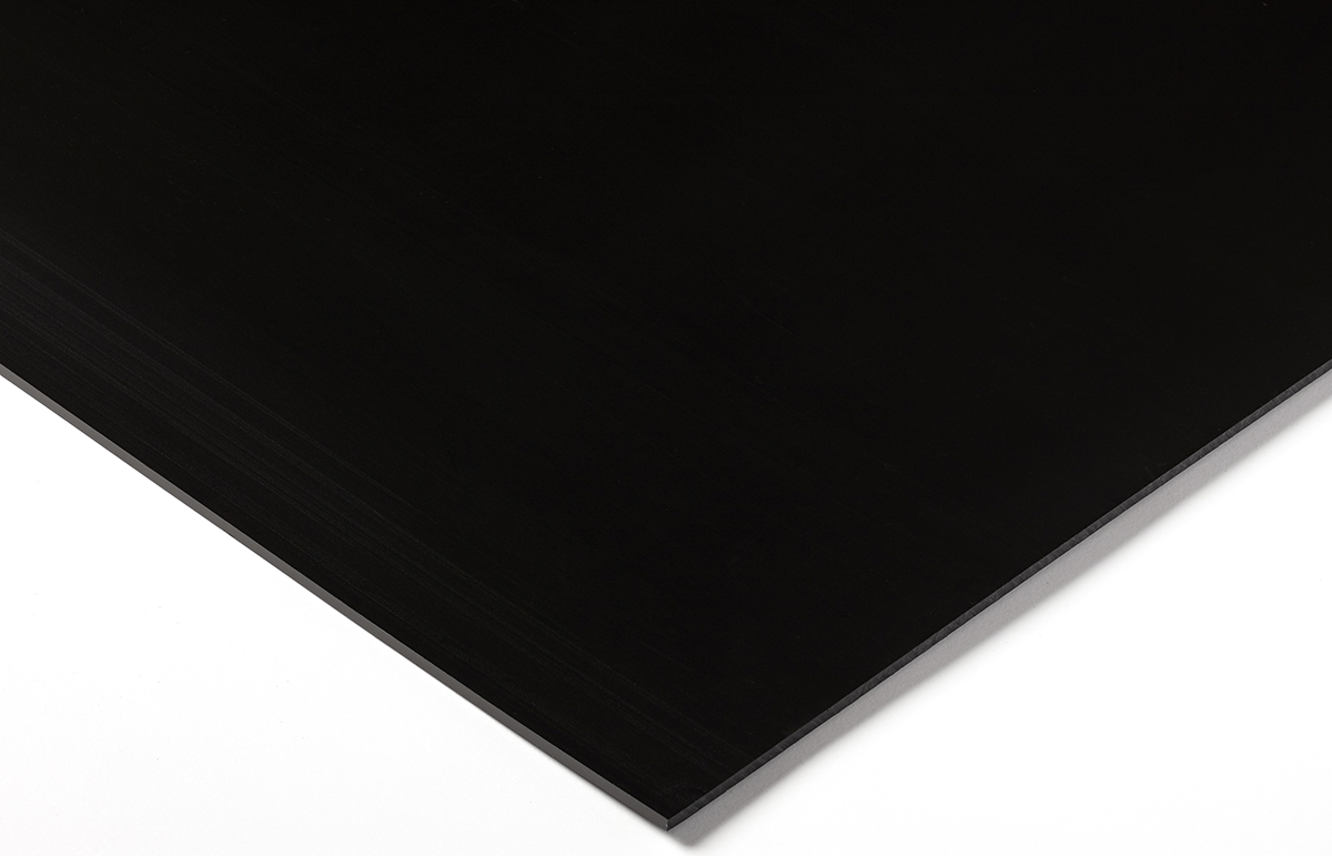 RS PRO Black Plastic Sheet, 1000mm x 500mm x 15mm