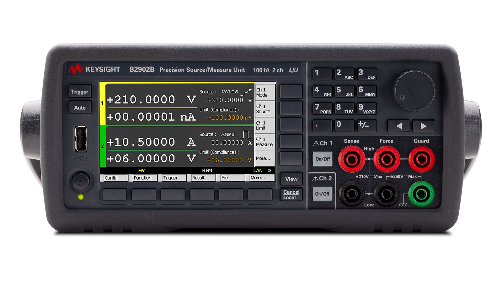 Keysight Technologies B2900B Series Source Meter, 1 μV → 210 V, 2-Channel, 31.8 W Output