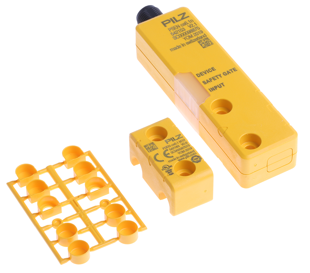 Pilz Transponder Non-Contact Safety Switch, 24V dc, Glass filled Polyamide (PA-GF) Housing, M12