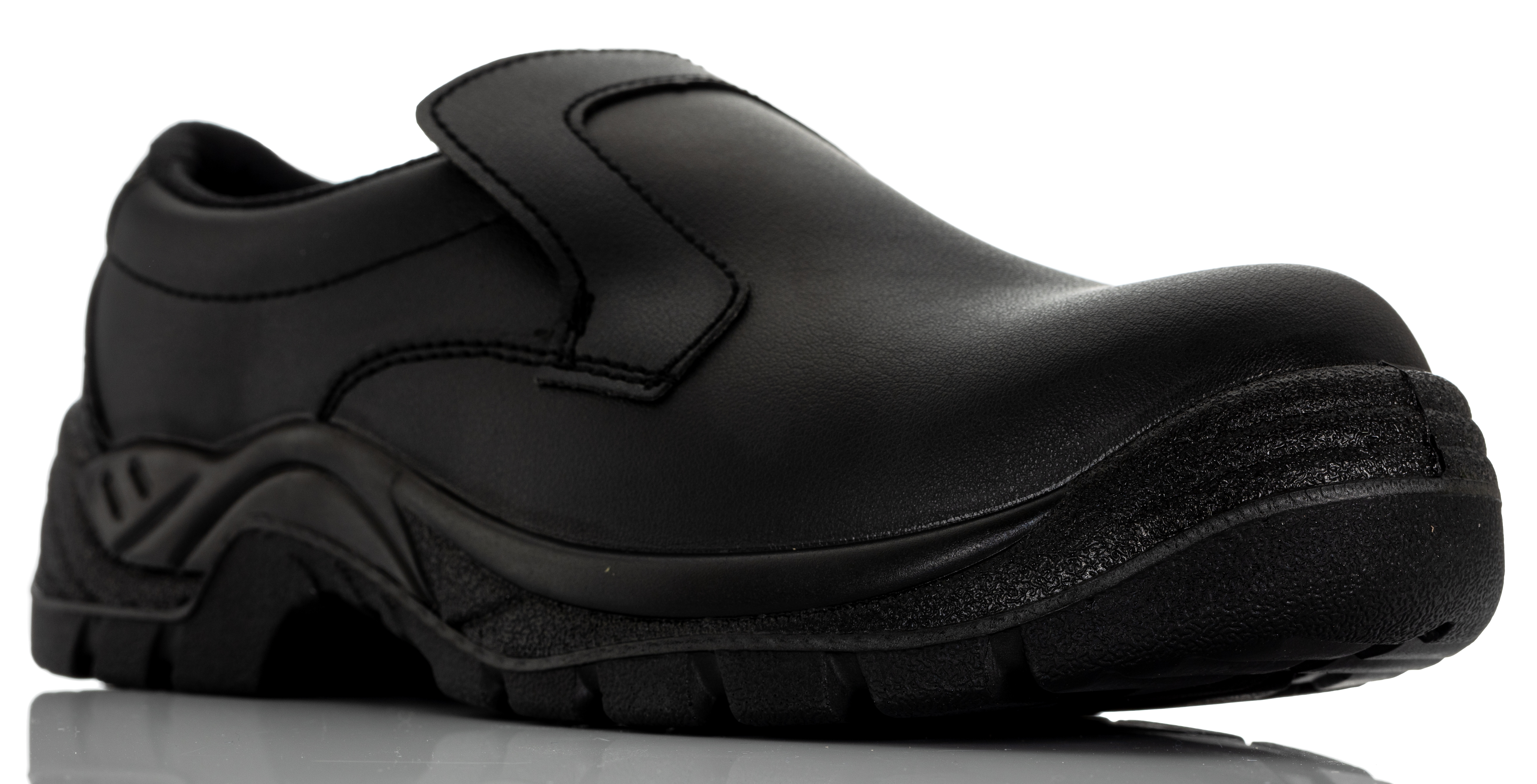 RS PRO Unisex Black Steel Toe Capped Safety Shoes, UK 8, EU 42