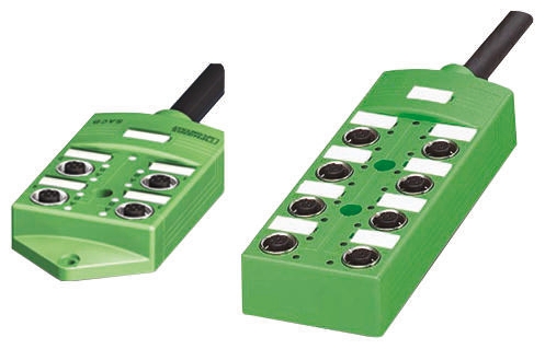 Phoenix Contact SACB Series Sensor Box, M12, 5m cable, 5 way, 8 port
