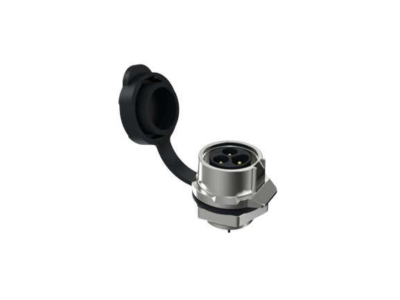 Amphenol Communications Solutions Circular Connector, 3 Contacts, Panel, M16 Connector, Plug, Female, IP67, MRD B Series