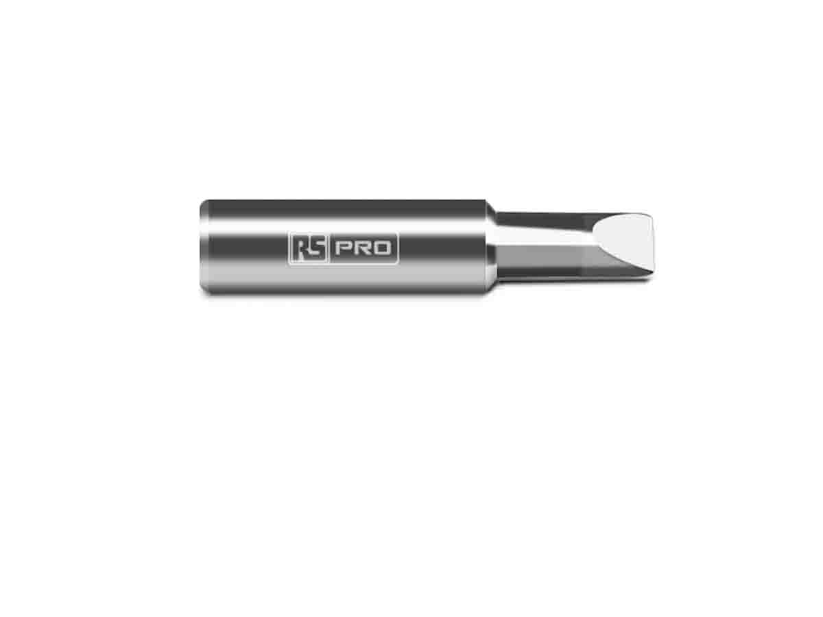 RS PRO 6.5 mm Straight Chisel Soldering Iron Tip for use with RS PRO Soldering Irons