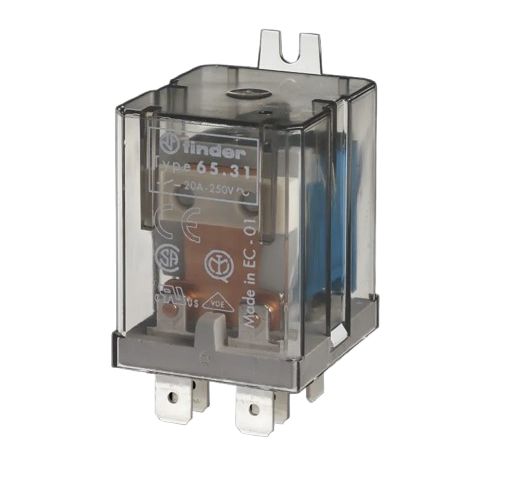 Finder Flange Mount Power Relay, 12V dc Coil, 30A Switching Current, SPST
