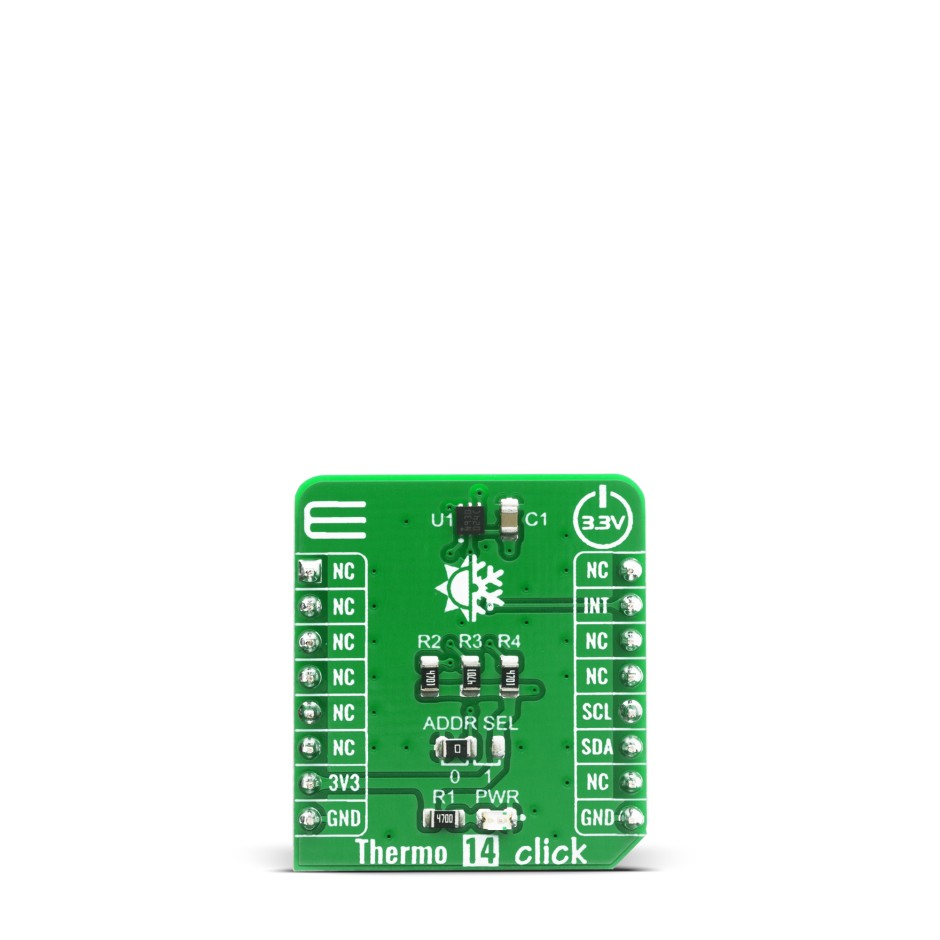 MikroElektronika Thermo 14 Click Temperature & Humidity Sensor Temperature Sensor Board for STTS22H