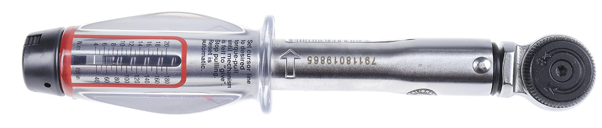 Norbar Torque Tools Click Torque Wrench, 4 → 20Nm, 1/4 in Drive, Square Drive