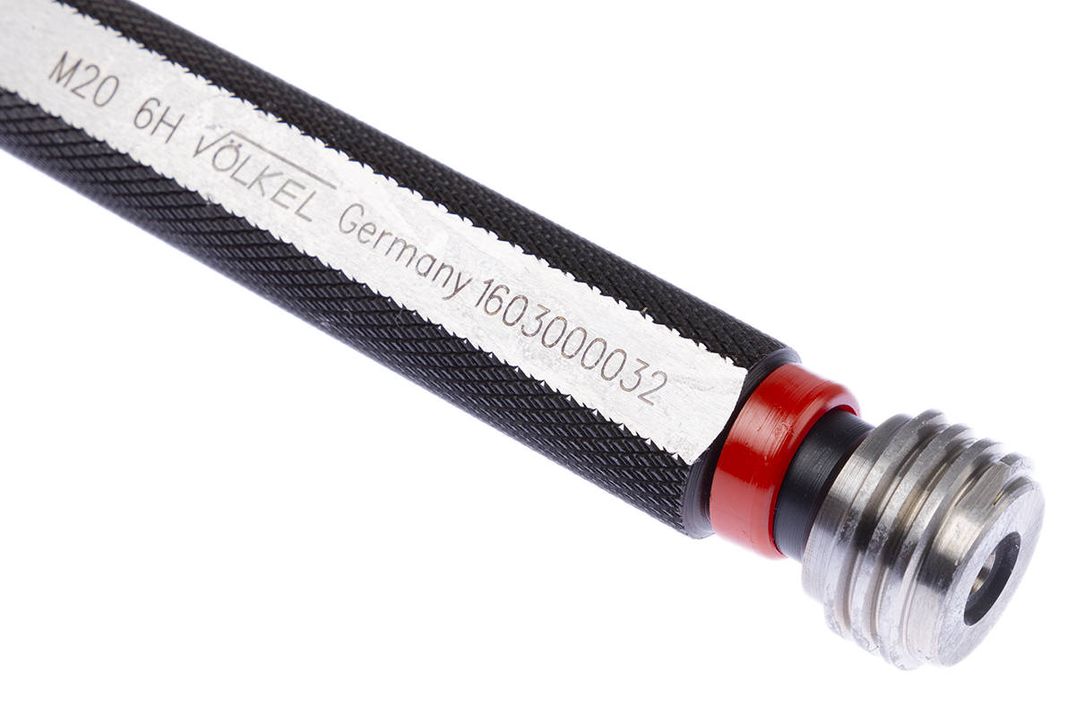 Volkel M20 x 2.5 Plug Thread Gauge Plug Gauge, 2.5mm Pitch Diameter
