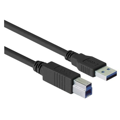 L-Com USB 3.0, Male USB to Male USB B, 500mm