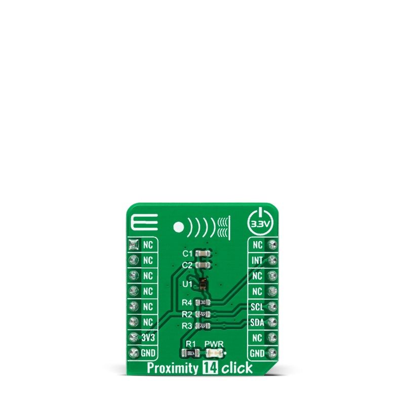 MikroElektronika Proximity 14 Click Proximity Sensor Add On Board for VCNL36825T mikroBUS Socket