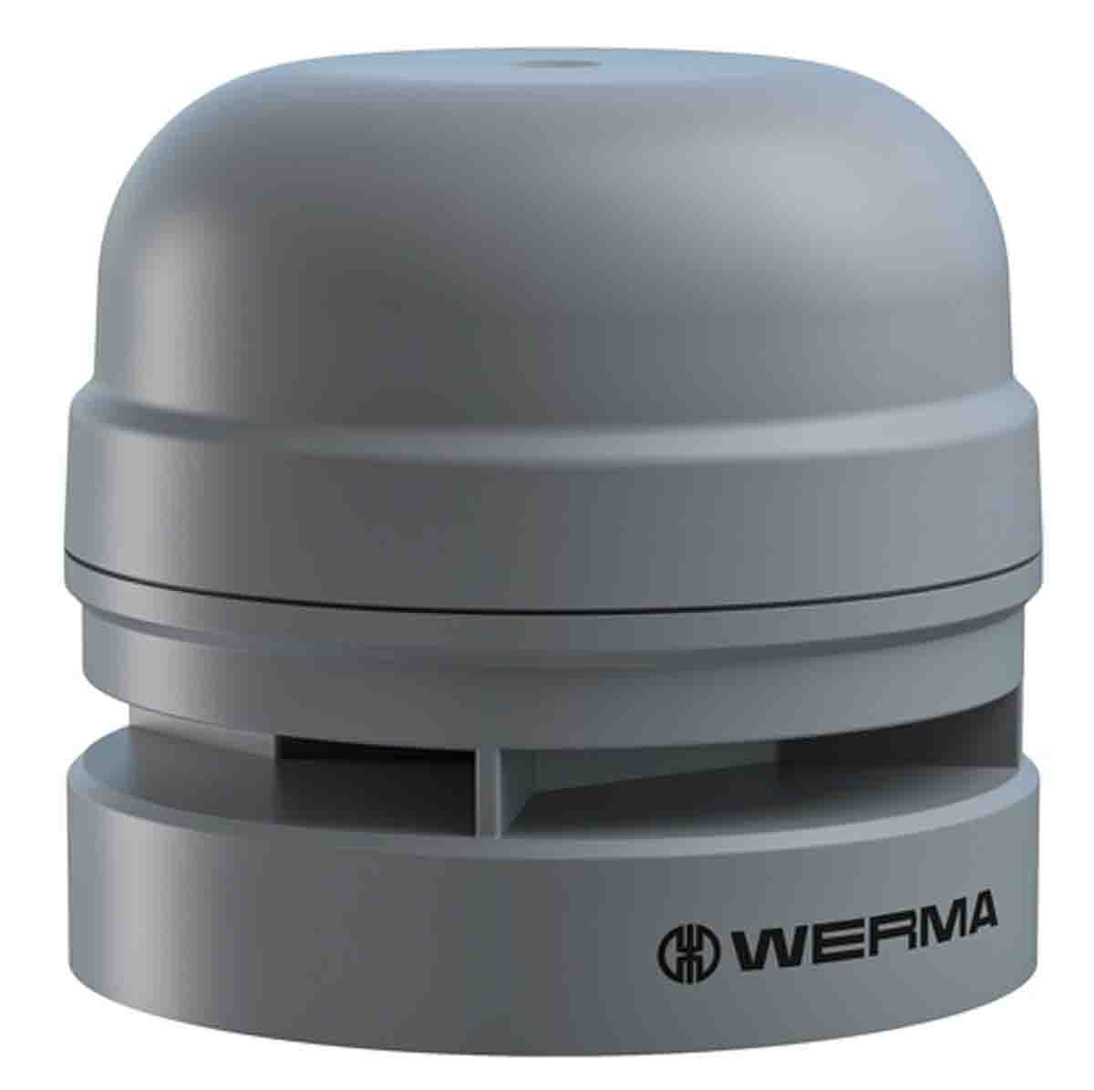 Werma EvoSIGNAL Midi Series Electronic Sounder, 12 V, 110dB at 1 m, IP66, AC, DC, 10-Tone