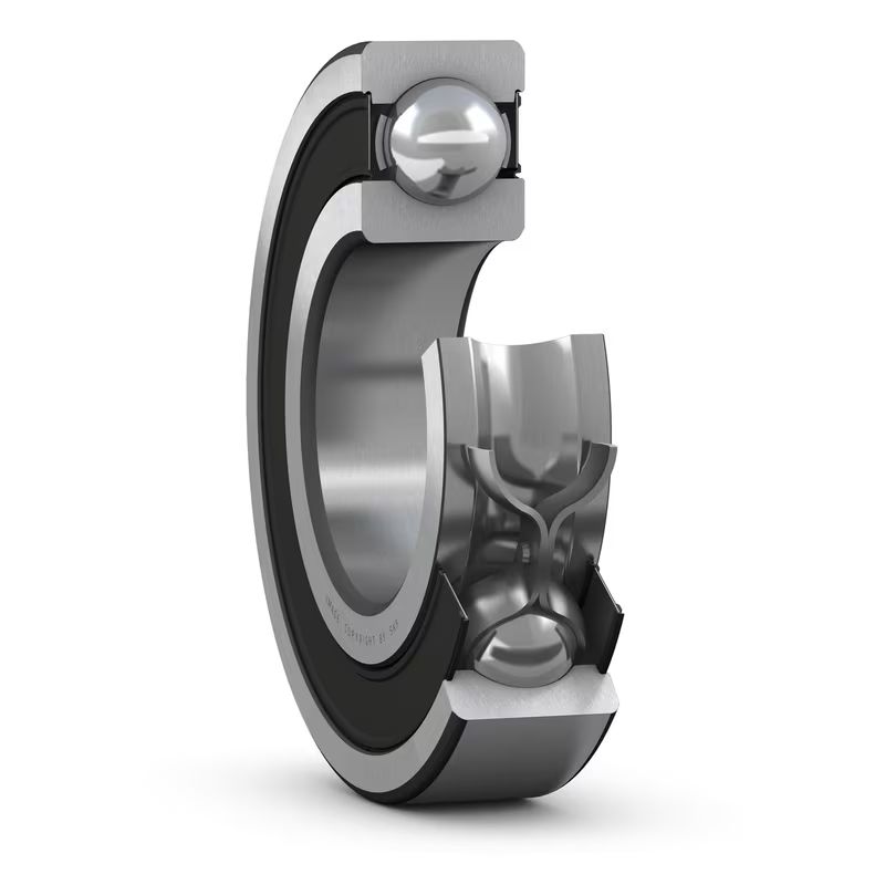 SKF 63001-2RS1 1 Row Ball Bearing - 12 mm ID, 28 mm OD
