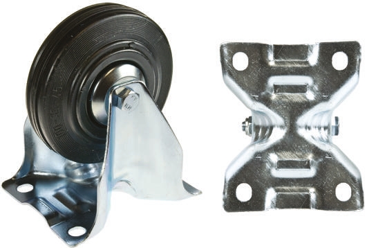 Tente Fixed Castor Wheel, 75kg Capacity, 100mm Wheel