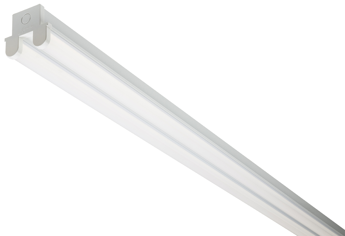 RS PRO 60W LED Batten Light, 230 V ac Batten Twin Batten, 2 Lamp , 1.79m Long, IP20