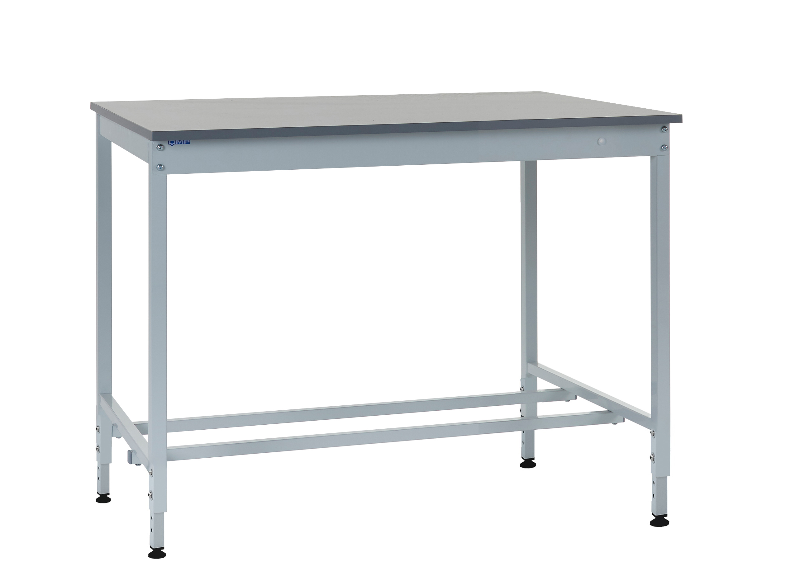 RS PRO Steel Workbench, 250kg Max Load, Adjustable Height, 840mm x 1200mm x 600mm