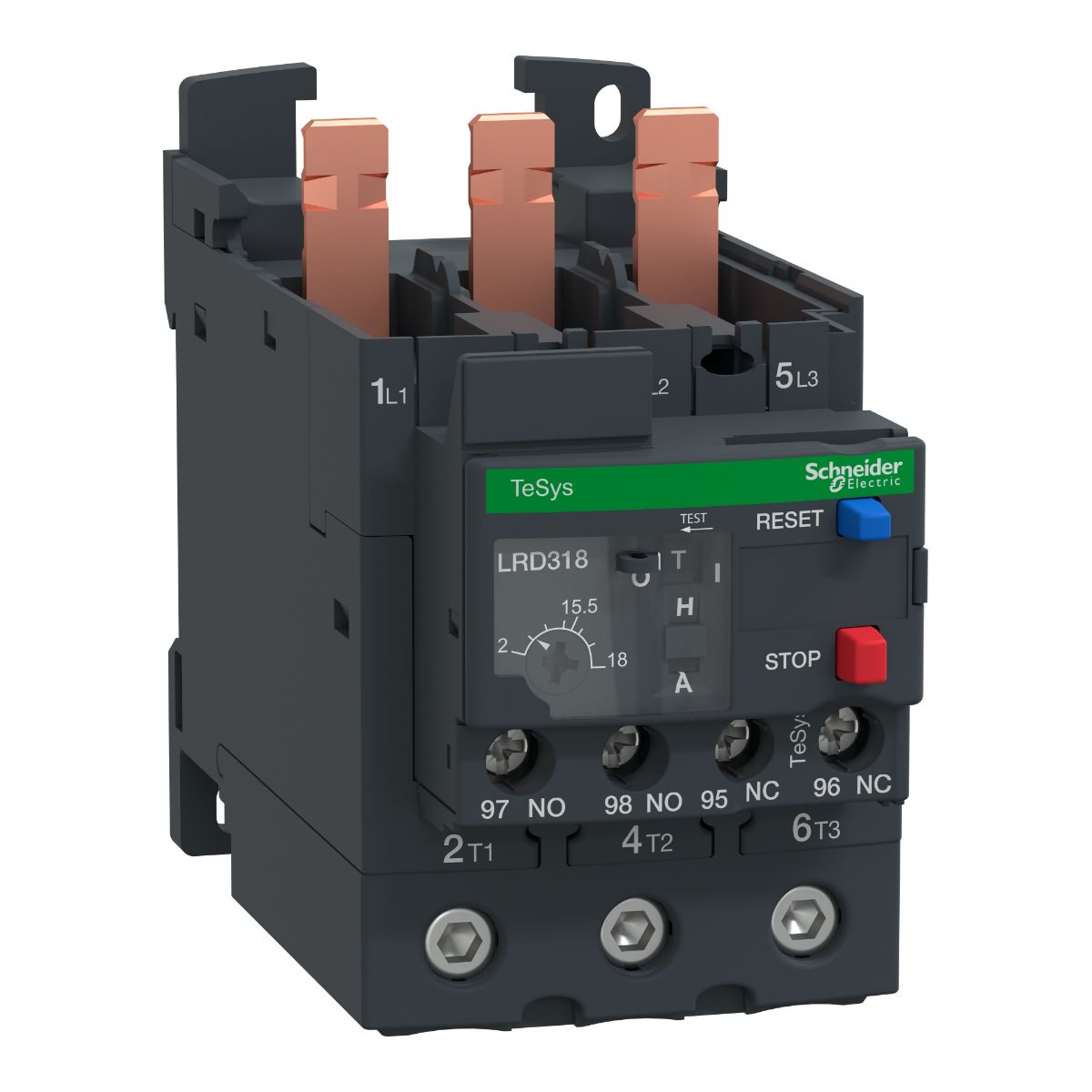Schneider Electric LRD Thermal Overload Relay 1NO + 1NC, 12 → 18 A F.L.C, 18 A Contact Rating, TeSys D