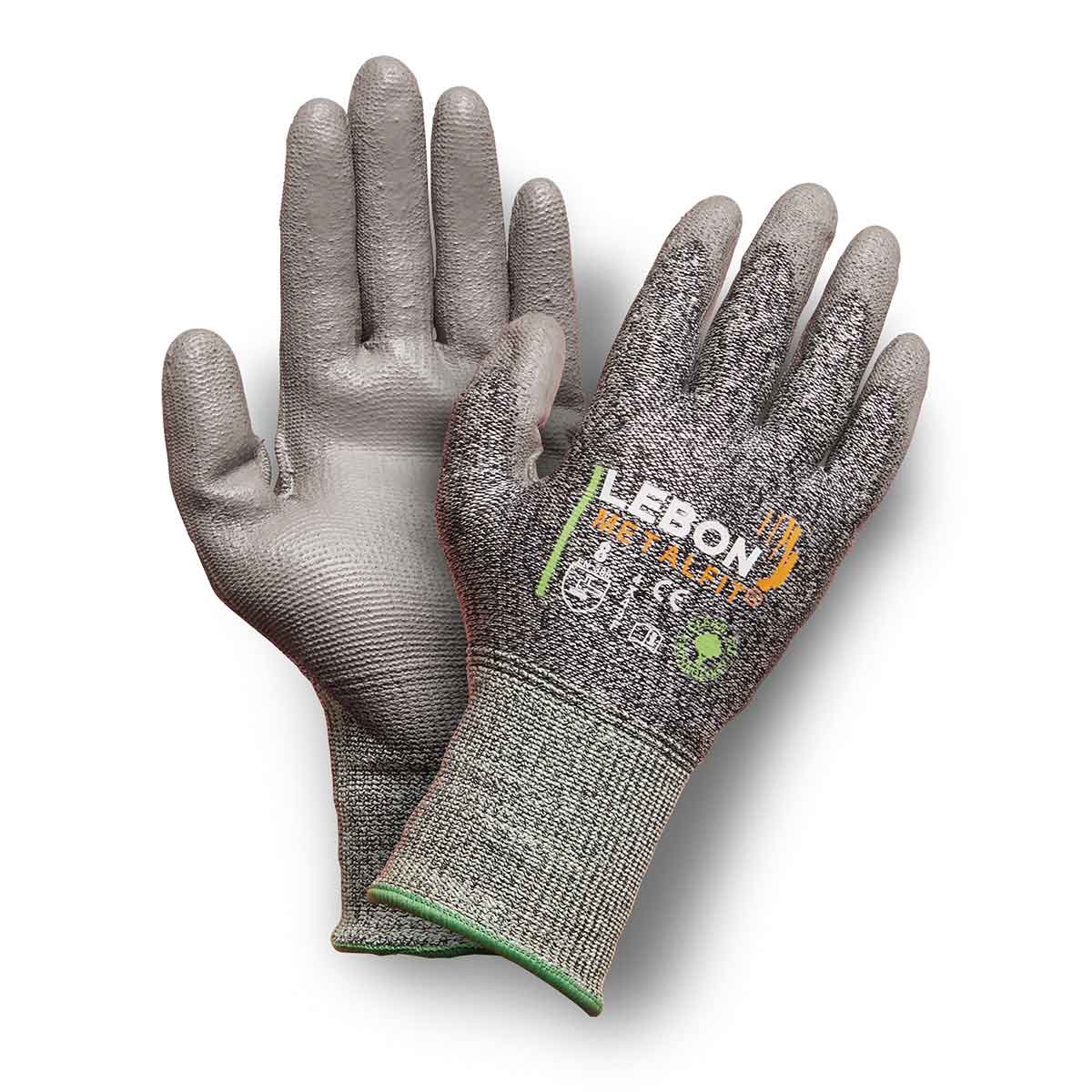 Lebon Protection METALFIT Grey Polyamide, Polyethylene, Stainless Steel Filaments Work Gloves, Size 10