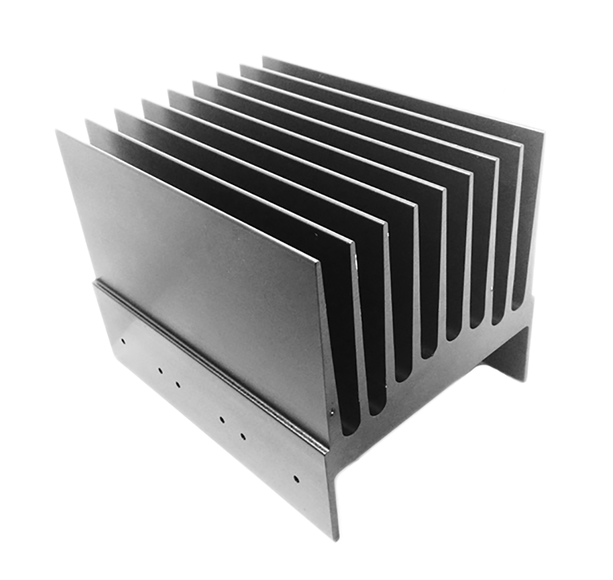 RS PRO Heatsink, Universal Rectangular Alu, 0.75K/W, 100 x 114.3 x 114.3mm