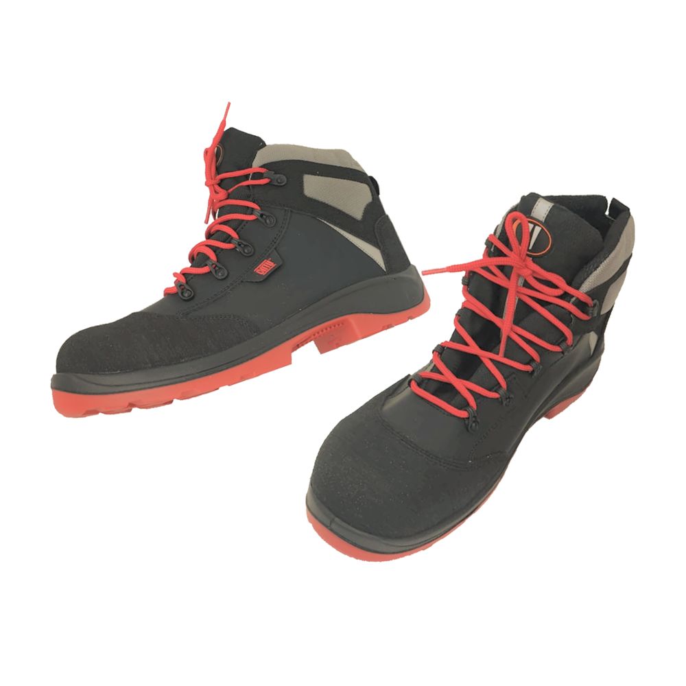 Catu MV-223 Unisex Black, Orange Toe Capped Safety Shoes, UK 9, EU 43